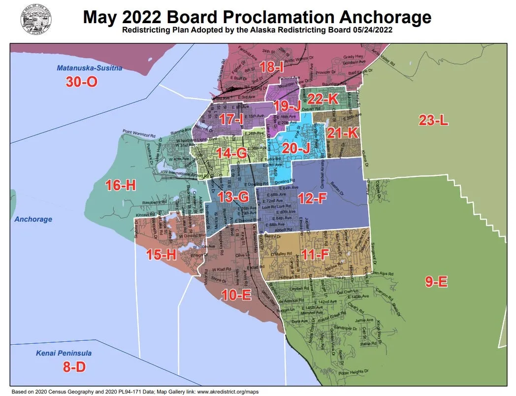 Alaska Redistricting Board abides by Supreme Court decision, locking in revised map for 2022